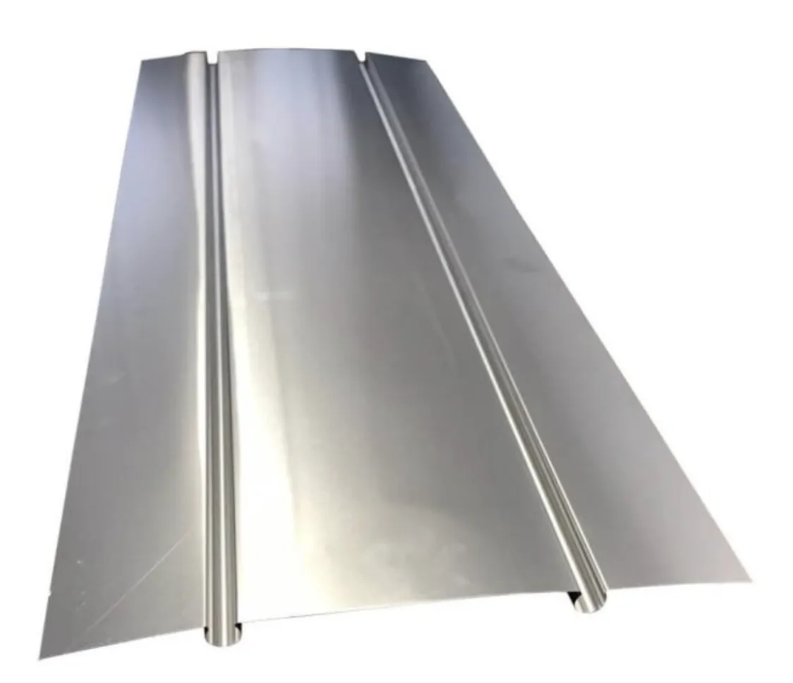 An aluminium spreader plate panel used on suspended joist floors